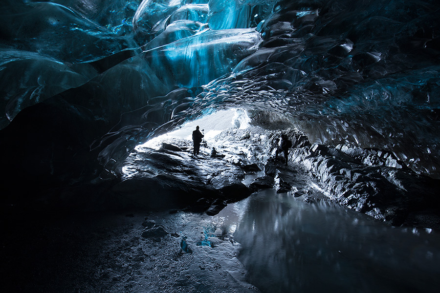 Icelandic Blue Glacier Ice Cave